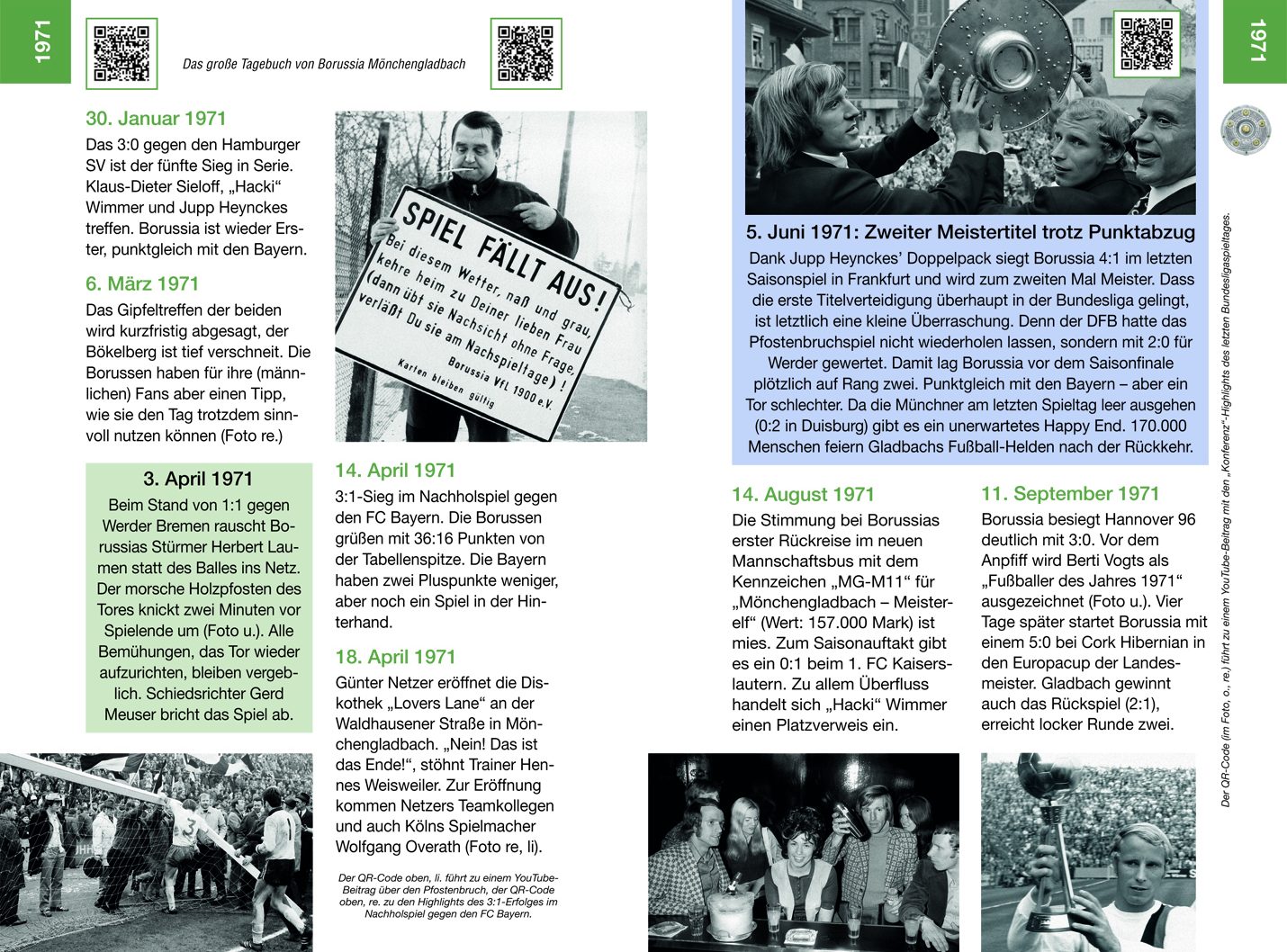 Das große Tagebuch von Borussia Mönchengladbach Einblicke